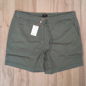 NWT Quince Organic Cotton Chino Drawstring Shorts Trellis Green Mens XXL